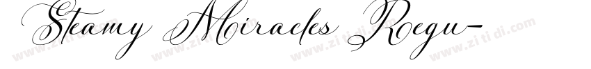 Steamy Miracles Regu字体转换